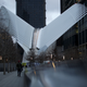 The Oculus structure of the World Trade Center Transportation Hub is pictured as people visit the World Trade Center site, formerly known as "Ground Zero", in New York